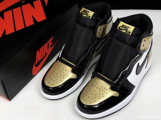 Cheap Husky High Retro 861428-007 Glod Toe Jordan 1 Air 0810